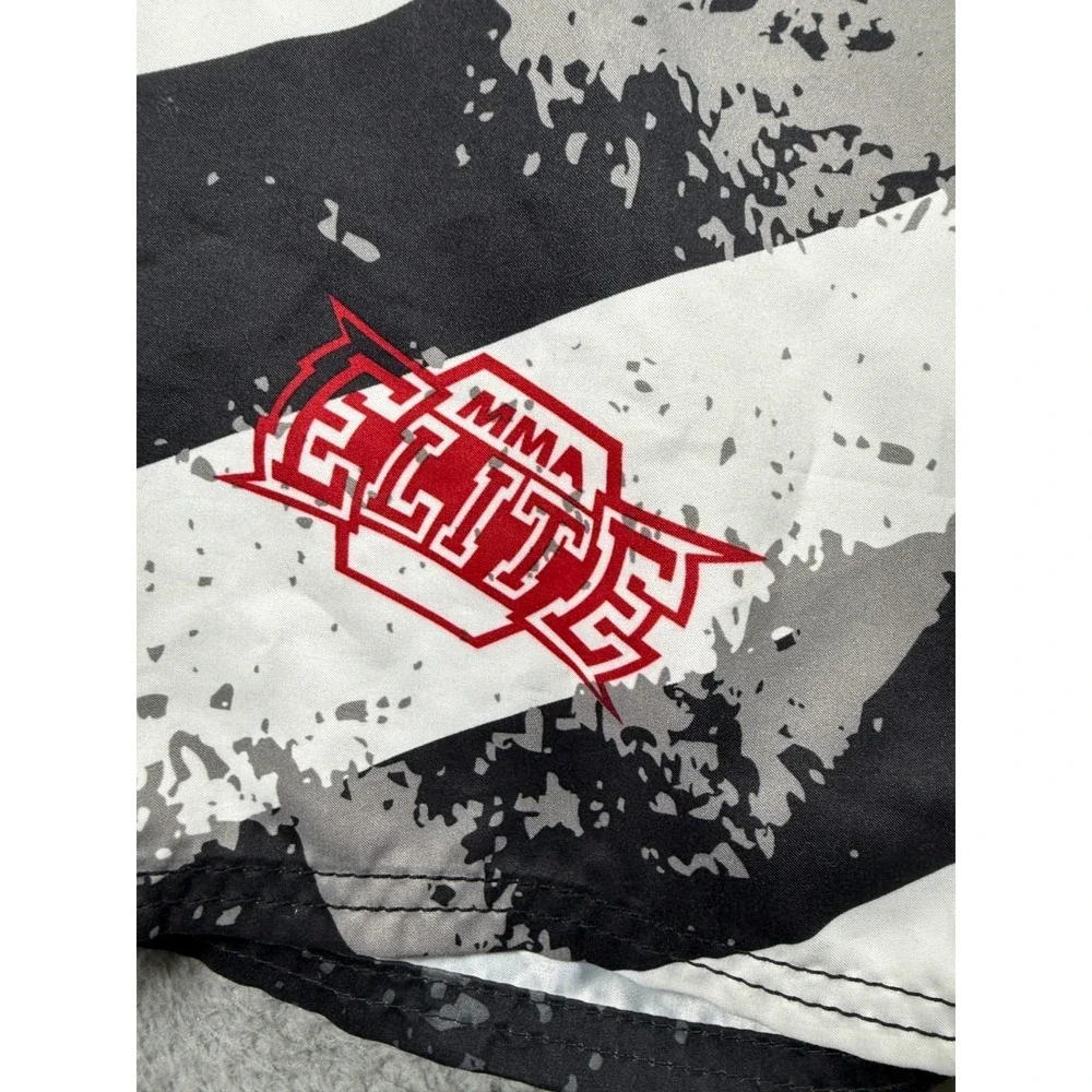 MMA Elite Shorts Mens Large MMA Training Samurai Fighting Graphic Swim Trunks